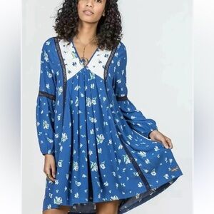 NWTs Matilda Jane | Day Tripping Floral Prairie Boho Rayon Dress Size Medium